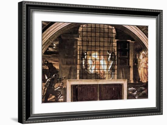 The Liberation of St Peter, 1514-Raphael-Framed Giclee Print