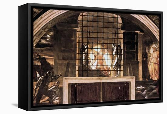 The Liberation of St Peter, 1514-Raphael-Framed Premier Image Canvas