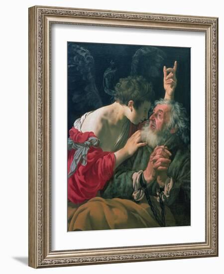 The Liberation of St. Peter, 1624-Hendrick Terbrugghen-Framed Giclee Print