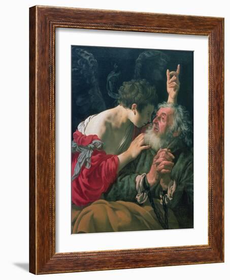 The Liberation of St. Peter, 1624-Hendrick Terbrugghen-Framed Giclee Print