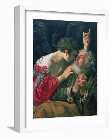 The Liberation of St. Peter, 1624-Hendrick Terbrugghen-Framed Giclee Print