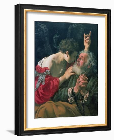 The Liberation of St. Peter, 1624-Hendrick Terbrugghen-Framed Giclee Print