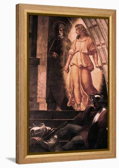 The Liberation of St Peter' Detail, 1514-Raphael-Framed Premier Image Canvas