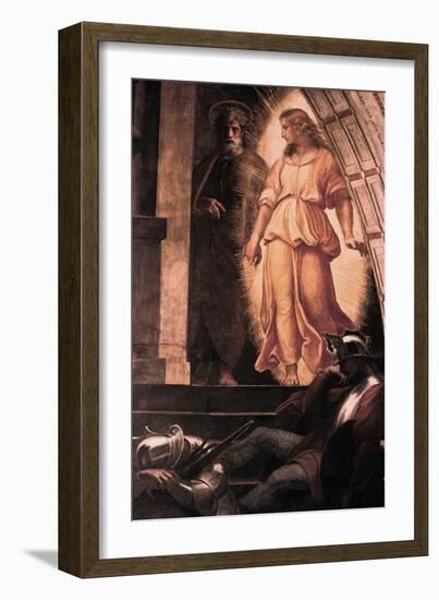 The Liberation of St Peter' Detail, 1514-Raphael-Framed Giclee Print