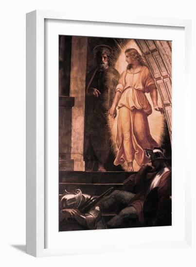 The Liberation of St Peter' Detail, 1514-Raphael-Framed Giclee Print