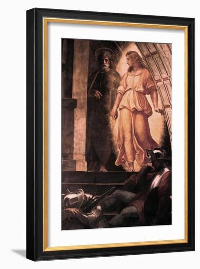 The Liberation of St Peter' Detail, 1514-Raphael-Framed Giclee Print