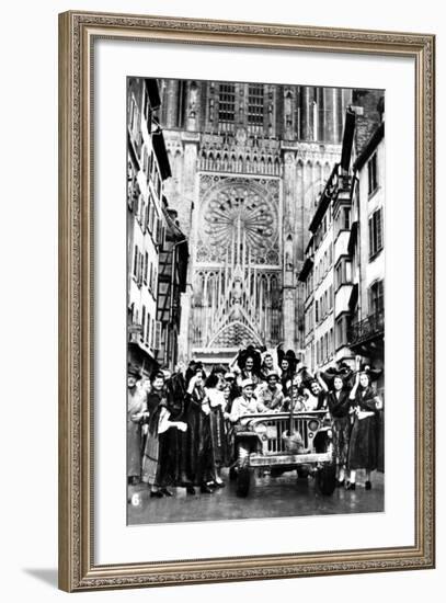 The Liberation of Strasbourg, France, November 1944-null-Framed Photographic Print