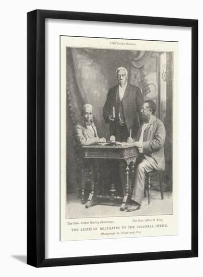 The Liberian Delegates to the Colonial Office-null-Framed Giclee Print