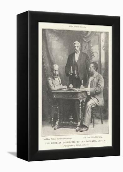 The Liberian Delegates to the Colonial Office-null-Framed Premier Image Canvas