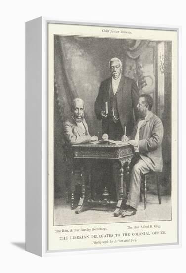 The Liberian Delegates to the Colonial Office-null-Framed Premier Image Canvas