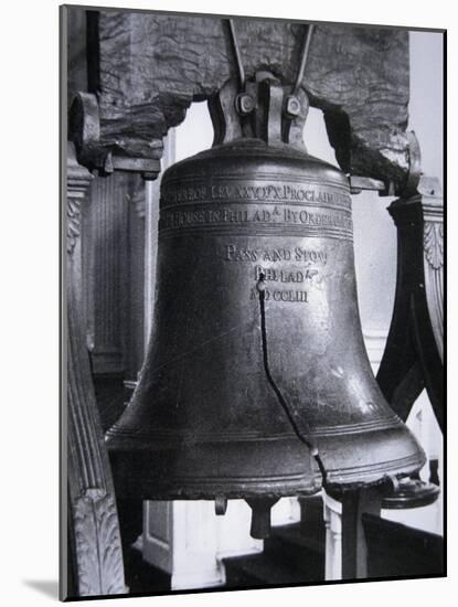 The Liberty Bell, Cast in 1752-null-Mounted Giclee Print