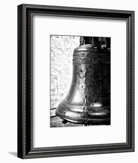 The Liberty Bell, Philadelphia, Pennsylvania, United States, Black and White Photography-Philippe Hugonnard-Framed Photographic Print