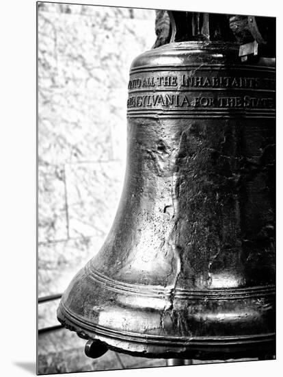 The Liberty Bell, Philadelphia, Pennsylvania, United States, Black and White Photography-Philippe Hugonnard-Mounted Premium Photographic Print
