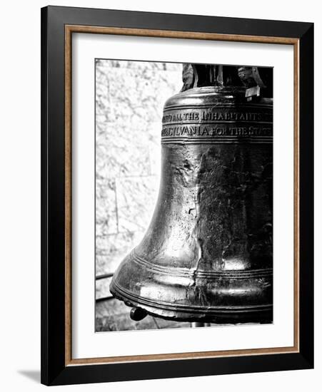 The Liberty Bell, Philadelphia, Pennsylvania, United States, Black and White Photography-Philippe Hugonnard-Framed Photographic Print