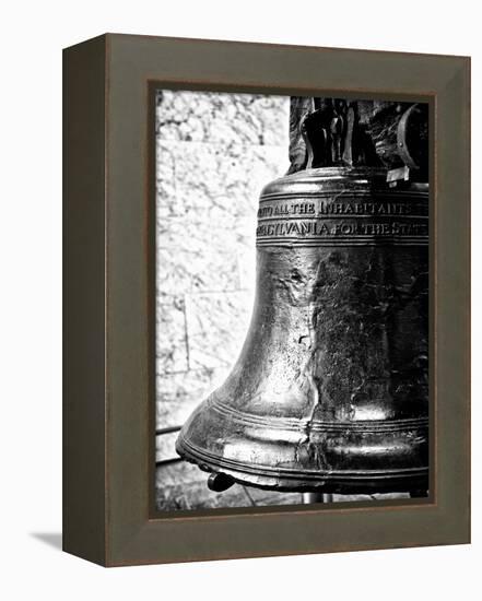 The Liberty Bell, Philadelphia, Pennsylvania, US, White Frame, Full Size Photography-Philippe Hugonnard-Framed Stretched Canvas