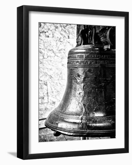 The Liberty Bell, Philadelphia, Pennsylvania, US, White Frame, Full Size Photography-Philippe Hugonnard-Framed Art Print