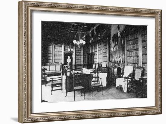 The Library, Abbotswood, 1923-WA Mansell & Co-Framed Giclee Print