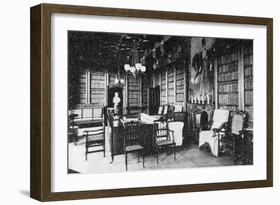 The Library, Abbotswood, 1923-WA Mansell & Co-Framed Giclee Print