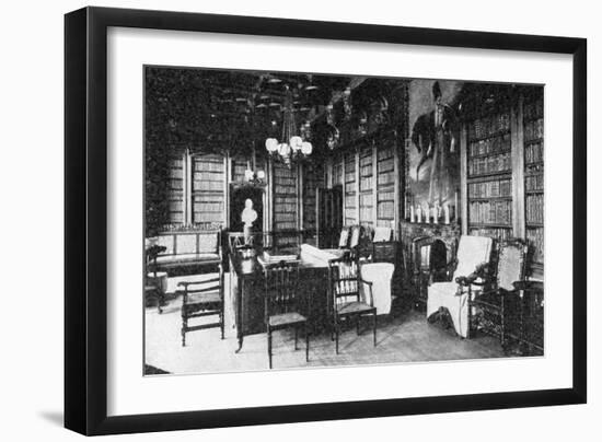 The Library, Abbotswood, 1923-WA Mansell & Co-Framed Giclee Print