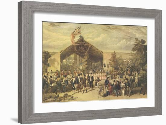 The Licensed Victuallers' Annual Dinner, Mermaid Tavern, Hackney, 1866-George Hunt-Framed Giclee Print