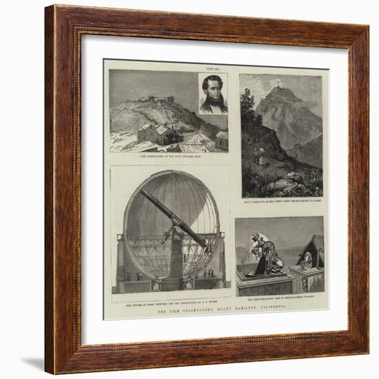 The Lick Observatory, Mount Hamilton, California-null-Framed Giclee Print