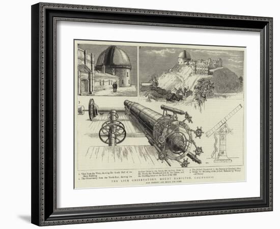 The Lick Observatory, Mount Hamilton, California-null-Framed Giclee Print