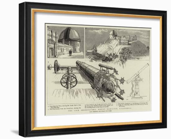 The Lick Observatory, Mount Hamilton, California-null-Framed Giclee Print