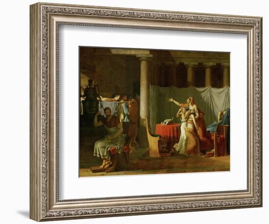 The Lictors Bring Brutus the Bodies of His Sons-Jacques-Louis David-Framed Giclee Print