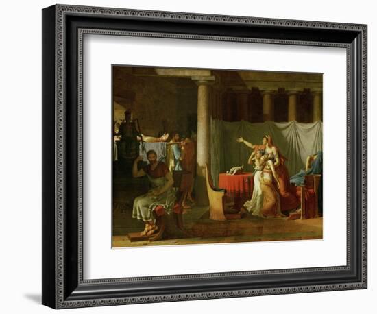 The Lictors Bring Brutus the Bodies of His Sons-Jacques-Louis David-Framed Giclee Print