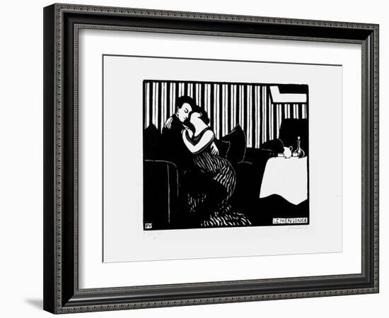 The Lie, 1897-98-Félix Vallotton-Framed Giclee Print