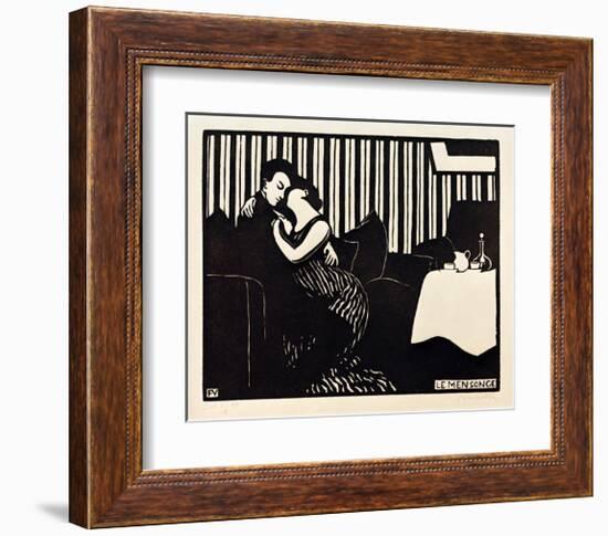 The Lie, 1897-Félix Vallotton-Framed Giclee Print