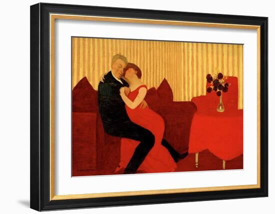 The Lie, 1898-Félix Vallotton-Framed Giclee Print