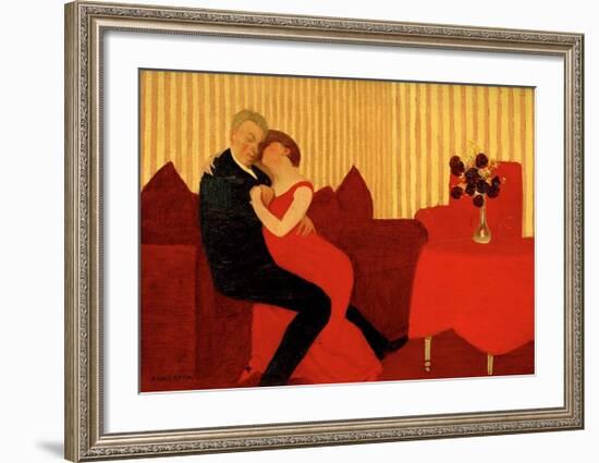 The Lie, 1898-Félix Vallotton-Framed Giclee Print