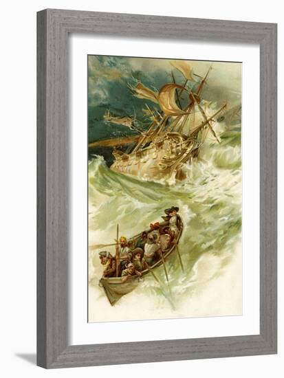 The Life & Adventures of Robinson Crusoe-Joseph Finnemore-Framed Giclee Print