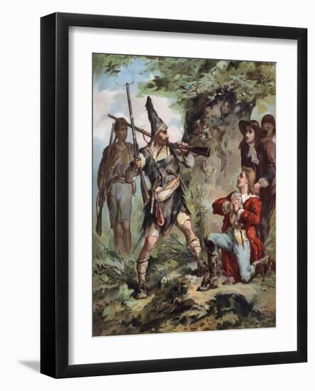 The Life and Adventures of Robinson Crusoe by Defoe-null-Framed Giclee Print