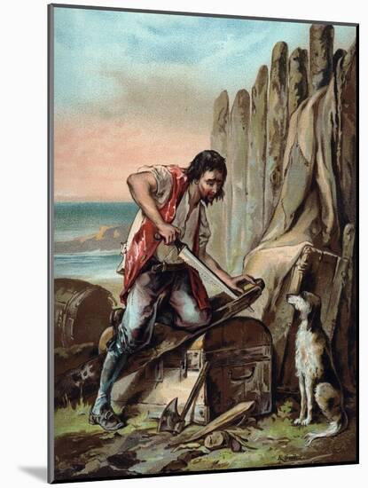 The Life and Adventures of Robinson Crusoe by Defoe-null-Mounted Giclee Print