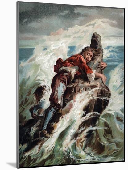 The Life and Adventures of Robinson Crusoe by Defoe-null-Mounted Giclee Print