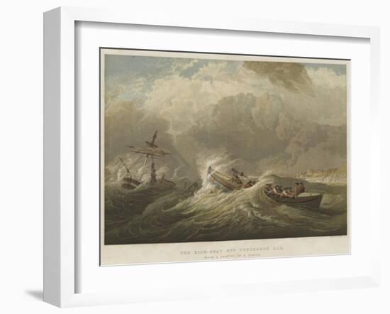 The Life-Boat Off Tynemouth Bar-Edward Duncan-Framed Giclee Print