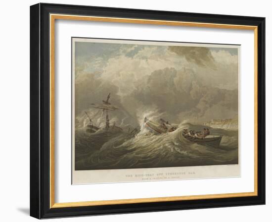 The Life-Boat Off Tynemouth Bar-Edward Duncan-Framed Giclee Print