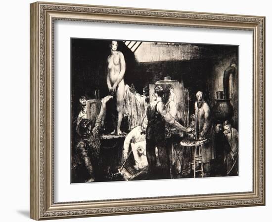 The Life Class, 1917-George Wesley Bellows-Framed Giclee Print