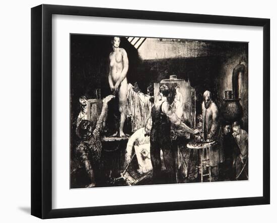 The Life Class, 1917-George Wesley Bellows-Framed Giclee Print