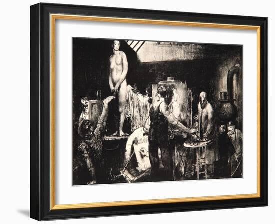 The Life Class, 1917-George Wesley Bellows-Framed Giclee Print