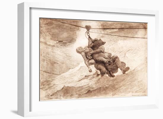 The Life Line, 1884-Winslow Homer-Framed Giclee Print