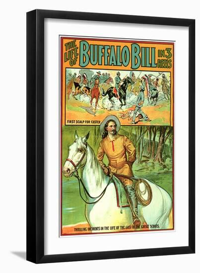 The Life of Buffalo Bill, 1912-null-Framed Premium Giclee Print