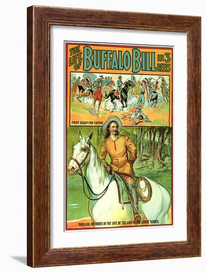 The Life of Buffalo Bill, 1912-null-Framed Art Print