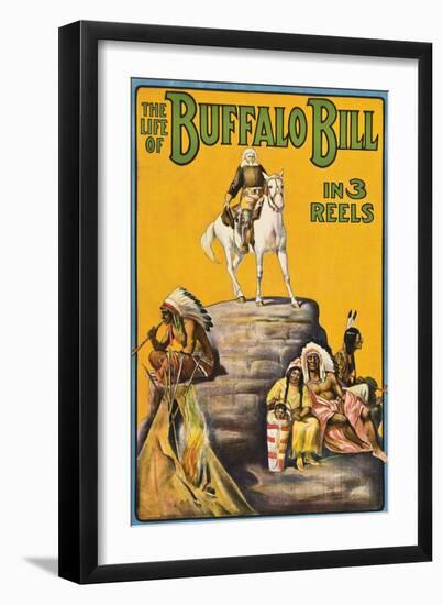 The Life of Buffalo Bill in 3 Reels-null-Framed Art Print