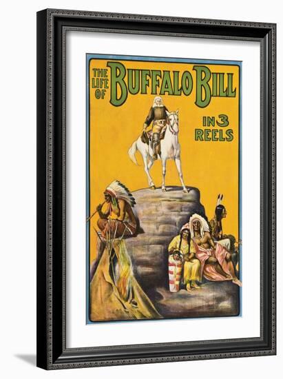 The Life of Buffalo Bill in 3 Reels-null-Framed Art Print