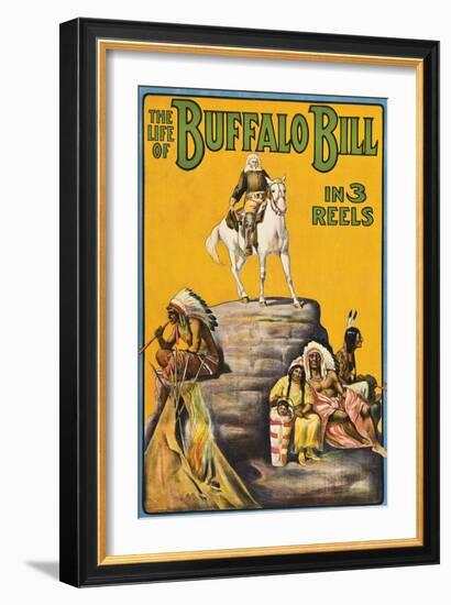 The Life of Buffalo Bill in 3 Reels-null-Framed Art Print