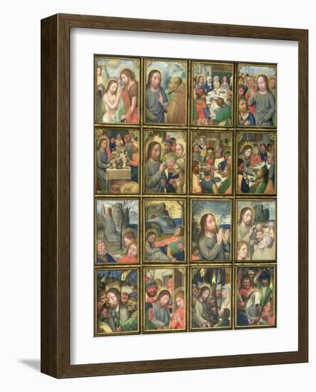 The Life of Christ, from the 'Stein Quadriptych'-Simon Bening-Framed Giclee Print