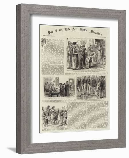 The Life of Sir Moses Montefiore-null-Framed Giclee Print